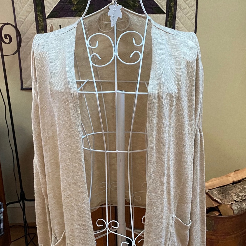 Light weight oatmeal sweater